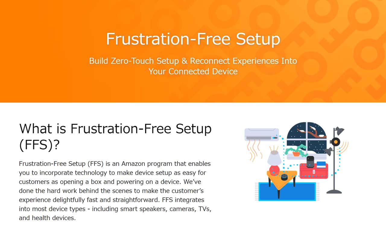 Frustration-Free Setup フラストレーションフリーセットアップ