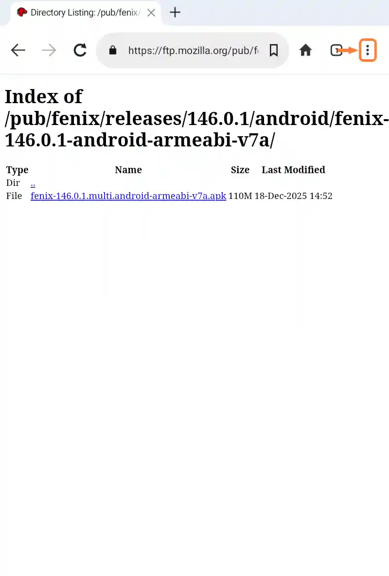 「メニュー」をタップ