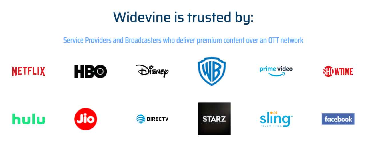 多くの動画配信サービスで高画質視聴にWidevine L1対応が必要